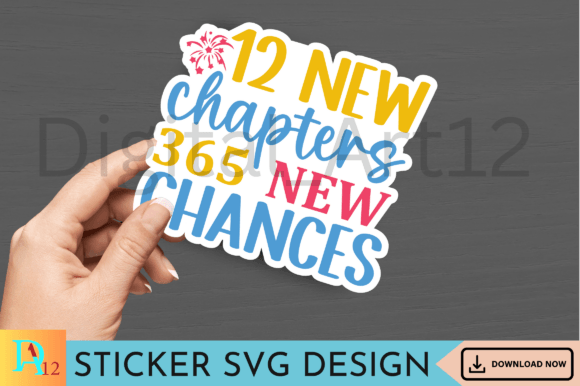 12 New Chapters 365 New Sticker SVG