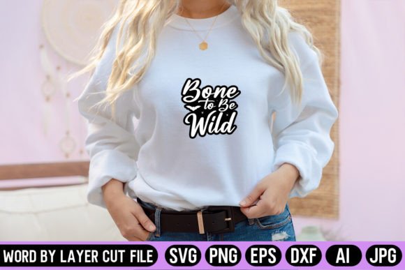 Bone to Be Wild Sticker SVG Design