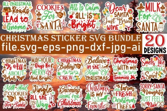 Christmas Sticker SVG Bundle Review