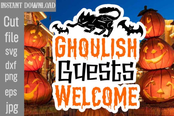 Ghoulish Guests Welcome SVG: A Designer's Review