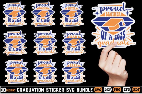 Graduation Sticker Svg Bundle