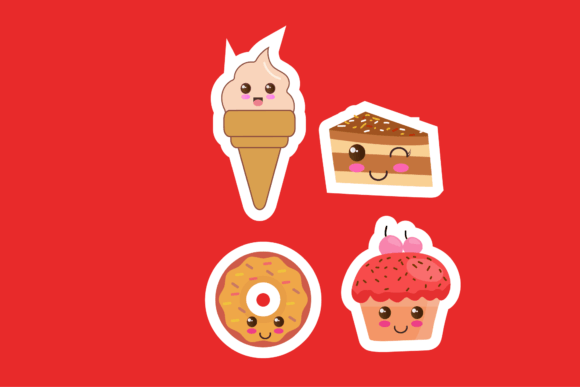 Kawaii Sticker Bakery Mini Icon