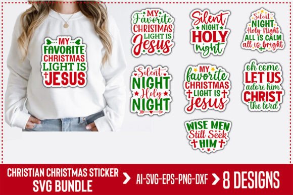 Review: Christian Christmas Stickersvg Bundle for Embroidery