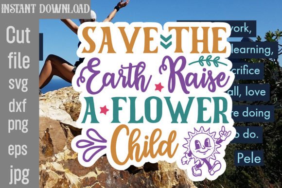 Review: Save the Earth Raise a Flower Child SVG for Stitching
