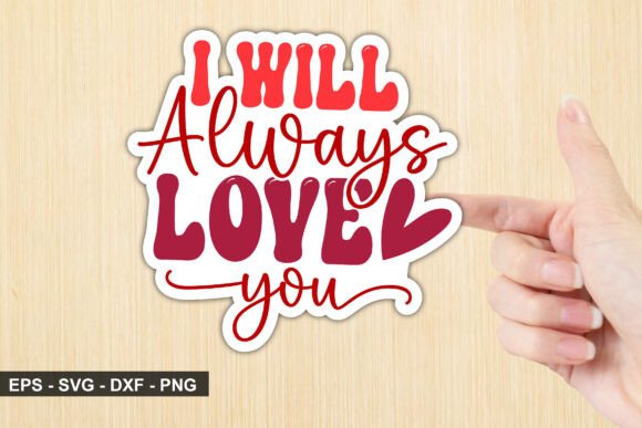Valentine Sticker SVG Design